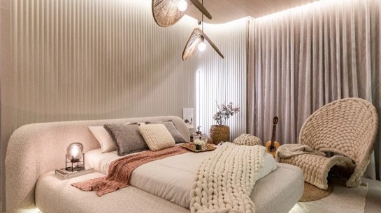 Quarto da Artista - projeto da Criare na CASACOR PR 2024